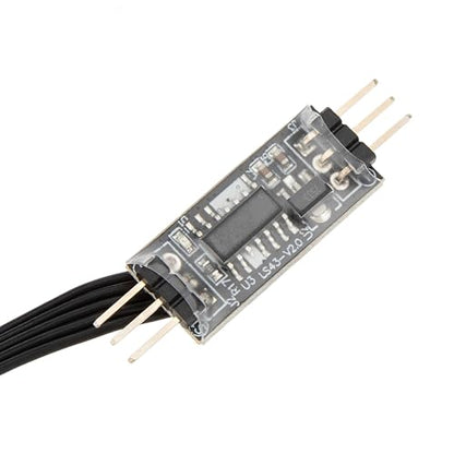 MEUS Racing 4WS Four-Wheel Steering Control Line Upgrades with Control Board and Servo Control Lines, Suitable for 4WS RC Crawler Car SCX10, TRX4, SCX24 TRX4M etc.