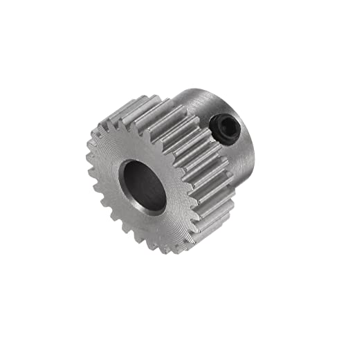 HARFINGTON Pinion Gear 5mm Bore 26T Mod 0.5 Stainless Steel Spur Diff Differential Motor Gear RC Car Replacement Parts - style: 26T