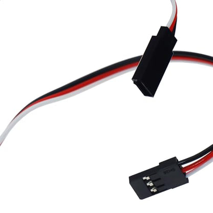 3-Pin Servo Extension Wire Lead Female to Male, JR Plug Connector, RC Servo Extension Wire Connectors, Remote Control Parts for RC Car Drone Quadcopter Aircraft ETC. (20cm-5pcs) - style: 20cm-5pcs