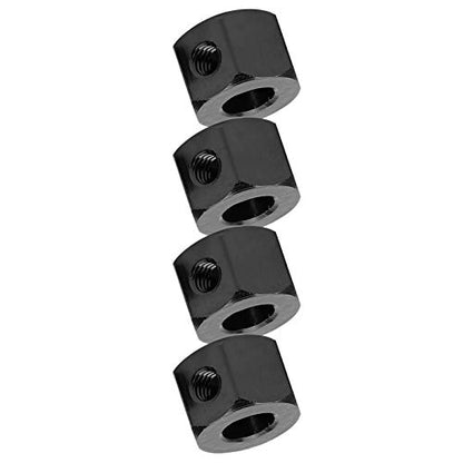 GOWENIC Aluminum Alloy RC Extension Adapter, Hub Combiner Coupler for 5mm to 12mm WPL D12 RC Truck, Wheel Hub Adapter for Car Upgrades (Black) - color: Black