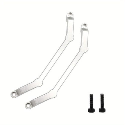 MN Model Metal RC Car Body Post Mounts – Compatible with MN128, MN86, MN86S, MN86K, MN86KS, MN G500 (1/12 Scale) – Aluminum Shell Column Upgrade Kit (Red, 2-Pack) (Black) - color: Black