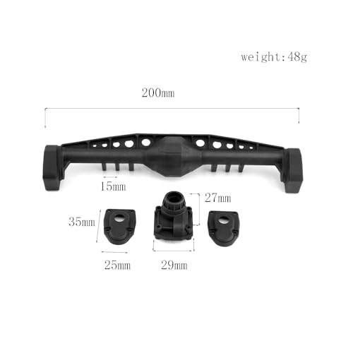 RC Accessories 1Set Plastic Front/Rear Currie F9 Portal Axle Housing for Axial Capra UTB10 1.9 UTB 1/10 RC Crawler Car Upgrade Parts(Rear) - color: Rear