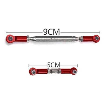 Compatible with MN for D90 for D99 for MN-90 for FJ-45 for 1/12 RC Car Crawler Metal Adjustable Steering Linkage Servo Link Pull Rod Turnbuckle RC Car Repair Kit