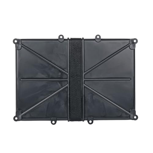 T-H Marine Narrow Battery Tray Holder with Poly Strap – Space Saving NMMA Certified Battery Tray with Recessed Mounting Wells for Marine, RV, and Trolling Motor Installations – Group 24, 10-5/8" x 7"