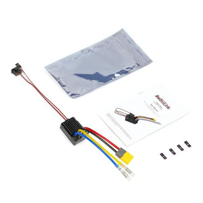Radiolink RC6GS V3 RC Transmitter, R7FG Gyro Receiver and Brushed Cool 9030 ESC Combo, 7 Channels 2.4GHz Surface Remote Controller 90A ESC/BEC, 30 Models Strorage for Crawler, Buggy, Car, Boat