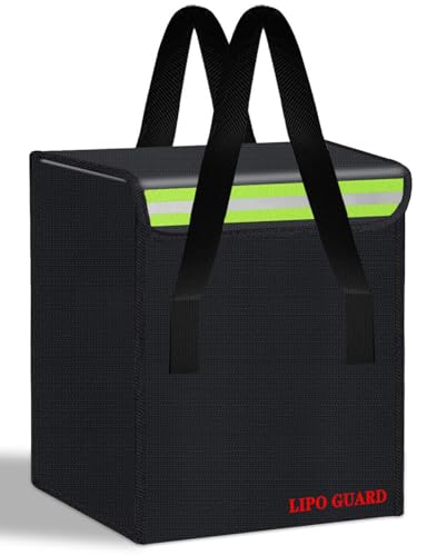 23 * 23 * 26cm Lipo Battery Safe Bag Large Capatity for Lipo Battery Pack Storage Charging Transport,Home Office Travel Lipo Safe Storage Pouch - size: 230*230*260mm