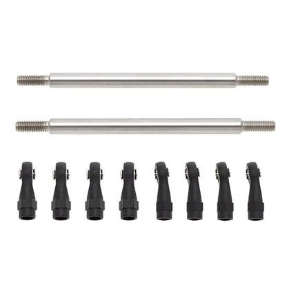 MEUS RACING 1/10 Links Steel Chassis Links Kit for Traxxas TRX4 Axial SCX10 Tamiya CCO1 Redcat Gen8 1/10 RC Crawler (80mm) - size: 80mm