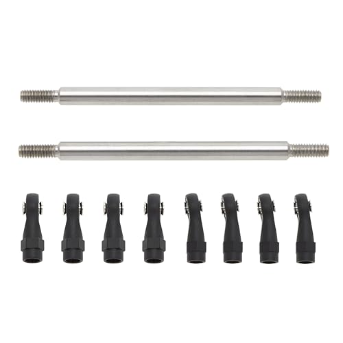 MEUS RACING 1/10 Links Steel Chassis Links Kit for Traxxas TRX4 Axial SCX10 Tamiya CCO1 Redcat Gen8 1/10 RC Crawler (80mm) - size: 80mm