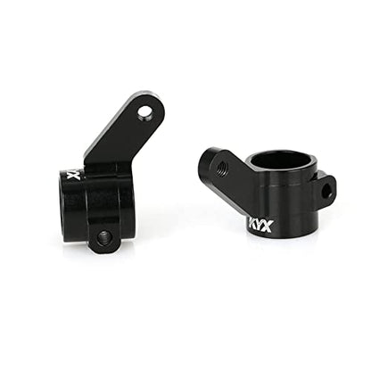 KYX Racing CNC Machined Aluminum Steering Blocks Left & Right Steering Knuckles Upgrades Parts Accessories for RC Crawler Car Traxxas 1/10 Drag Slash 1967 C10