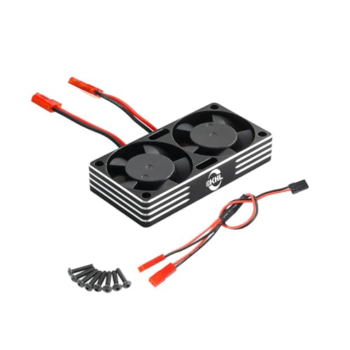 RC Motor Cooling Fan Replacement for 1:8 1:10 1:7 ESC Crawler Car, Black
