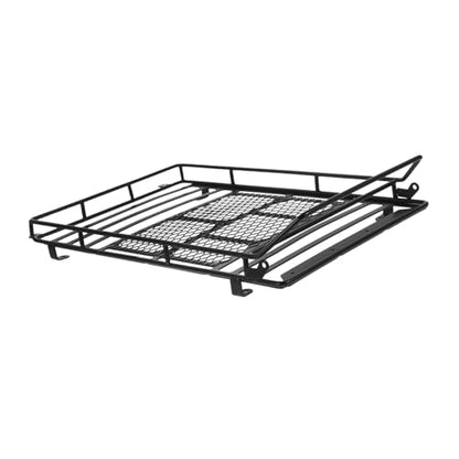 Car Roof Luggage Holder Rack for Rc Crawler Black Cargo Bracket for Simulation Accessories Lightweight Design for Easy Installation and Strong Fixation - size: 22.8X14.1cm
