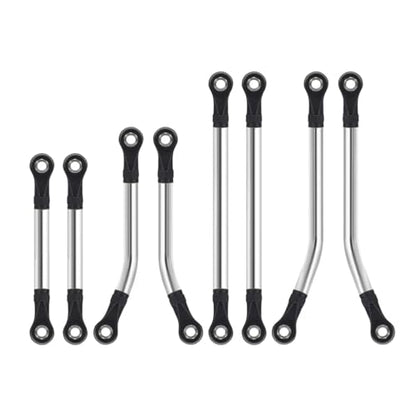 RC Models Parts For TRX4M 1/18 8PCS RC Crawler For Chassis Suspension High Clearance Upgrade Parts Stainless Steel Links Set Remote Control Car Repair Parts(Straight Links Set) - size: Straight Links Set