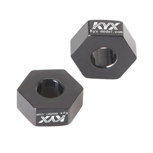 KYX Racing Aluminum Front Rear Wheel Hex Mount Adapter Upgrades Parts Accessories for 1/24 RC Crawler Car LOSI Micro-B Buggy