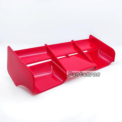 1/8 RC Car Force Rear Spoiler High Down Force Body Wing Tail Compatible with 1:8 Scale RC Off Road Short Course Truck Buggy Racing Car (Red) - color: Red