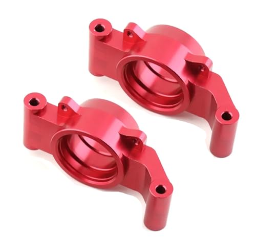 Alloy Rear Hub Carrier #7752 Upgrade Parts for 1/5 X-Maxx Xmaxx 6S 8S RC Monster Truck 2pcs/Set (Red)