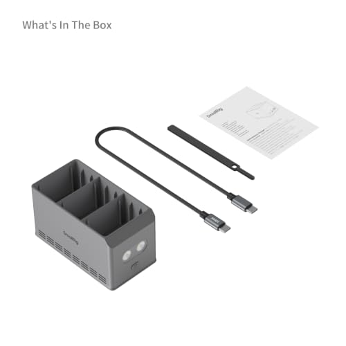 SmallRig 100W 3-Channel Battery Charger for DJI Mini5 Pro/ Mini4 Pro / Mini3 Pro/Mini 3 Intelligent Flight Batteries, Multiple Charging Modes, USB Output & Multi-Protection - 6502