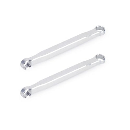 Aluminum Skid Link Rods for Axial SCX30 Jeep Wrangler and Ford Bronco 1/30 RC Car Upgrade Parts, 8 Piece Set (Sliver) - color: Sliver