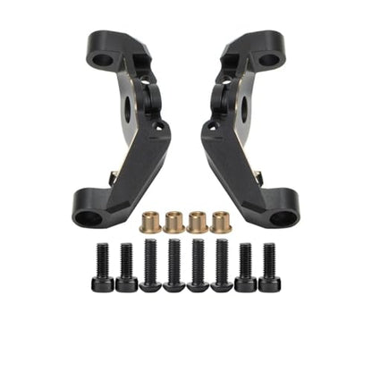 for Capra for Buggy for Axial UTB18 1/18 Upgrade Black Brass Weights Axle Portal Cover Steering C-Hub for Unlimited Trail RC Crawler RC Car Parts(Caster Blocks) - size: Caster Blocks