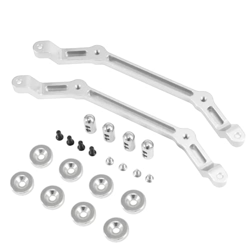 Magnetic Body Post Conversion & Lift Kit Set for 1/12 RC Crawler - Adjustable Height, Strong Magnets for MN128 MN86 G500 Upgrade (46g) (Silver) - color: Silver