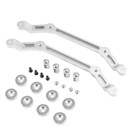 Magnetic Body Post Conversion & Lift Kit Set for 1/12 RC Crawler - Adjustable Height, Strong Magnets for MN128 MN86 G500 Upgrade (46g) (Silver) - color: Silver