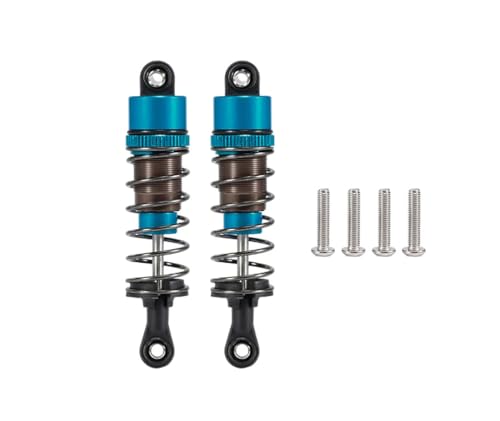 1/10 RC Cars Oil Leakproof Shocks,2Pcs Adjustable Oil Filled Shocks 52mm-120mm for 1/10 RC Buggy Truggy On Road Touring Drift Cars Monster Trucks Upgrade Parts (2pcs 70mm blue) - color: 2pcs 70mm blue