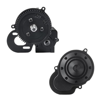 Metal 2 Speed Transmission Center Gearbox with Cover Compatible with 1/10 RC Crawler Cars Compatible with Various Models 90018 90053 90048 RR10(Cover) - color: Cover