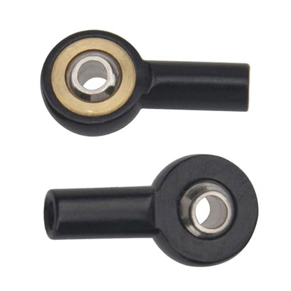 kingsea 10 Pcs Steering Linkage Tie Rod End M2 Ball Joint Linkage Tie Rod End for RC Car Boat Truck, Black - color: Black