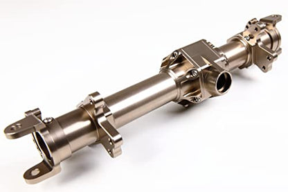 GTBRacing Metal Front Rear Axle Housing Set Fit Kyosho Mad Force Kruiser FO-XX Mad Crusher New USA-1 Upgrade Part (Titanium) | Aluminum Kyosho Mad Crusher Foxx USA-1 Axle - color: Titanium