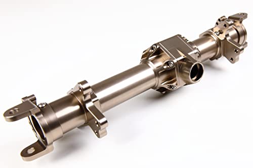GTBRacing Metal Front Rear Axle Housing Set Fit Kyosho Mad Force Kruiser FO-XX Mad Crusher New USA-1 Upgrade Part (Titanium) | Aluminum Kyosho Mad Crusher Foxx USA-1 Axle - color: Titanium