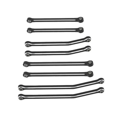 Hobby Details Aluminum Rear Axle Gear Box Skid Link Wheel Upgrade Set for 1/30 Axial SCX30 Jeep Wrangler RC Cars, Black and Gold (Skid Link Rods) - color: Skid Link Rods