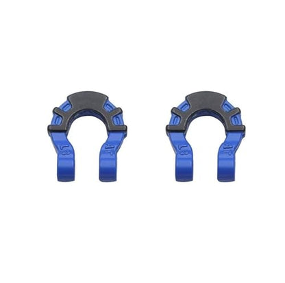 Compatible with Traxxas for Axial Scx10 for Yikong Metal Front Rear Bumper Trailer Hooks Hitch Rescue Tow Shackles 1/10 Rc Crawler Car RC Car Accessories(Blue) - color: Blue