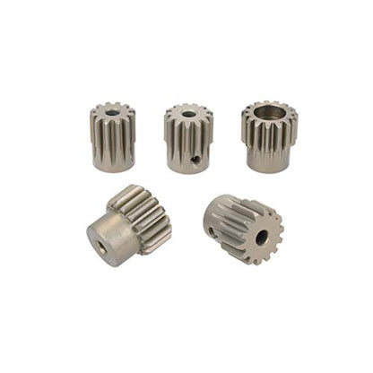 OGRC 32P 3.175mm 12T 13T 14T 15T 16T Pinion Motor Gear Set with Hex Key for 1/10 RC Car Brushed Brushless Motor | 0.8 Mod 32 Pitch 3.175mm Shaft Pinion Gear fits 1/10 RC Car Brushed Brushless Motor