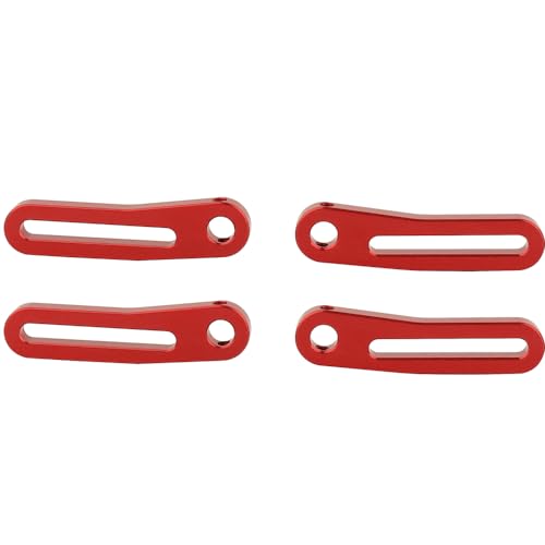 Metal Front Rear Modular Bumper Bull Bars for 1/10 RC Crawler Chassis LCG TRX4 TRX6 SCX10 Capra Dodge Power Wagon Upgrade Parts (red) - color: Red