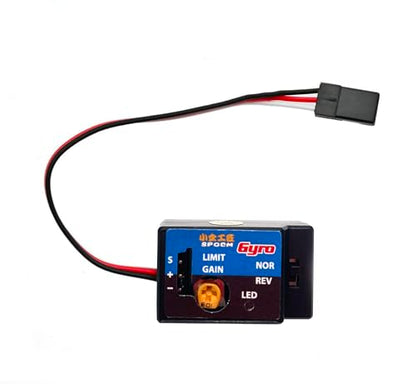 4-6V RC Car Gyro Stabilizer Module SMM System Sensitivity for HBX WPL D12 | SMM vibration gyro sensor, digital PI control, adjustable sensitivity via potentiometer, steering direction switch, 4-6V