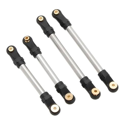 MEUS Racing SCX24 Links High Clearance Chassis Links & Steering Links Set for Axial SCX24 C10 Bronco Wrangler 1/24 RC Crawler, Aluminum - color: Aluminum