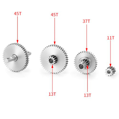 MOHERO Stainless Steel 40.3:1 Low Range Transmission Gear Pinion Set for Tra-xxas 1/18 TRX4M Bronco Defender RC Crawler Car - color: 40.3:1