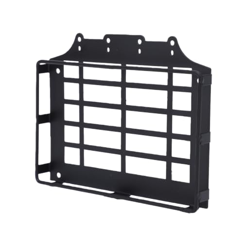 Vikye Metal RC Car Roof Rack for 1/12 Scale MJX H12Y Off Road Crawler, Luggage Carrier with Mesh Design, Black Accessory for Remote Control Truck