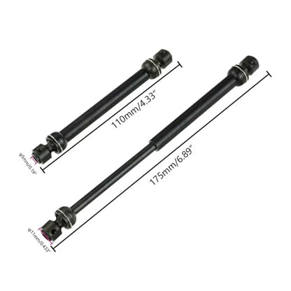 for TRX4 for SCX10 D90 1/10 Metal 88-125mm 112-180mm for Universal Drive CVD Shaft Transmission Driveshaft RC Truck Car Part Rc Parts - size: Size 3