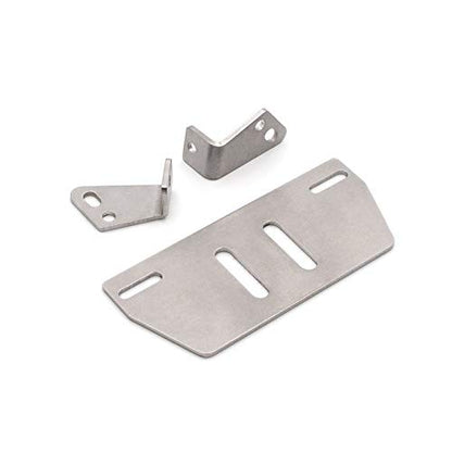 LCX Racing 1/10th RC Crawler Car Stainless Steel Chassis Armor Set, Skid Plate Protection & Axle Guard & Servo Protector for TRX4 TRX-4, Upgrades Parts Accessories