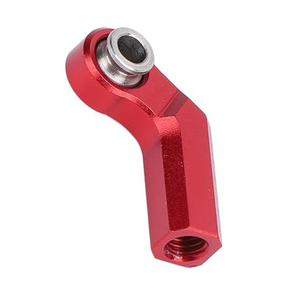 4 Set RC Link Rod End Alloy M4 Curved CW 7mm Ball Joint Head, Wireless Remote Control Car Tie Rod End with Standard M4 Thread, Replacement Part for 1/10 Scale Model (Red) - color: Red