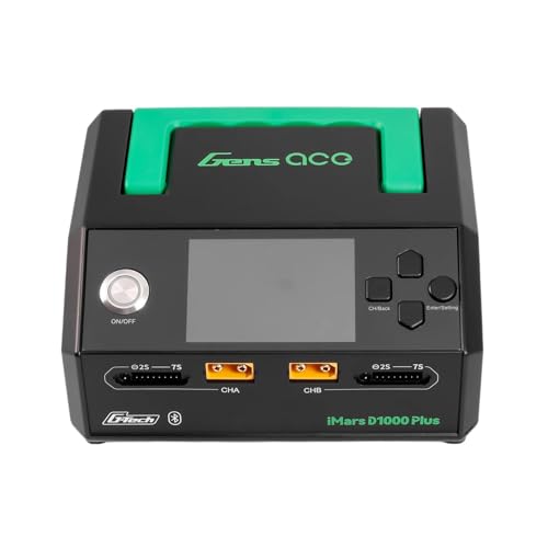 Gens ace iMars D1000 Plus Smart Charger | Bluetooth App Control | Dual Channel | G-Tech