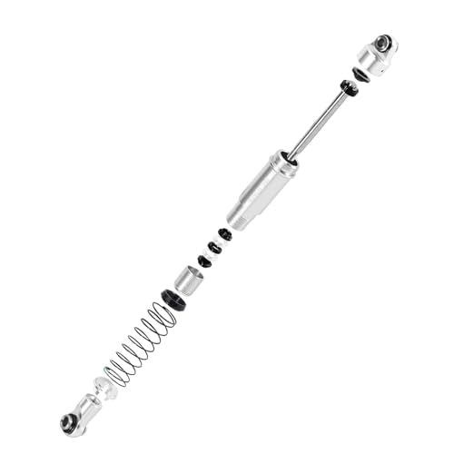 INJORA Silver Aluminum LS 59mm Oil Shock for Redcat Ascent-18 HPI Venture18 - color: Silver