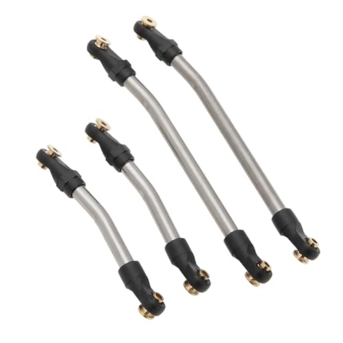 MEUS Racing SCX24 Links Metal High Clearance Chassis Links & Steering Links Set for Axial SCX24 Lexus GX470 1/24 RC Crawler(Titanium Alloy)