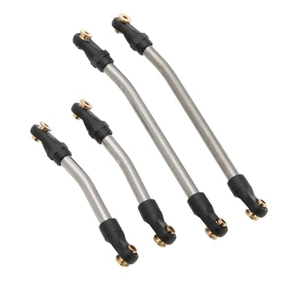 MEUS Racing SCX24 Links Metal High Clearance Chassis Links & Steering Links Set for Axial SCX24 Lexus GX470 1/24 RC Crawler(Titanium Alloy)