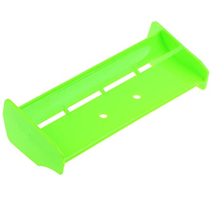 2Pack 1:10 Scale RC Plastic Rear Spoiler Tail Wing for 1/10 Scale RC Racing Car Off-Road Buggy Truck Accessories for HPI KYOSHO HSP 94106 94107 94166 06021 (White Green) - color: White Green
