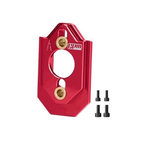 GPM 7075-T6 Alloy rc Adjustable Motor Mount Compatible with ARRMA 1/16 Quake Grom Gorgon RC Model Car, Upgrade Part (Red) - color: Red