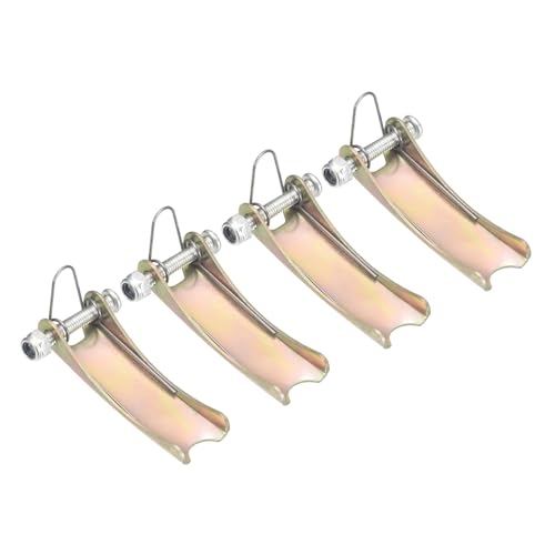 uxcell 2T Hook Safety Latch Kit, 4 Pack Thickened Metal Clevis Slip Hook Replacement Latch for Towing Receiver Hitch Truck Trailer, Color Steel (2.1 Inch / 53mm Length, 0.8mm Thinkness) - size: 2T, 2.1" / 53mm