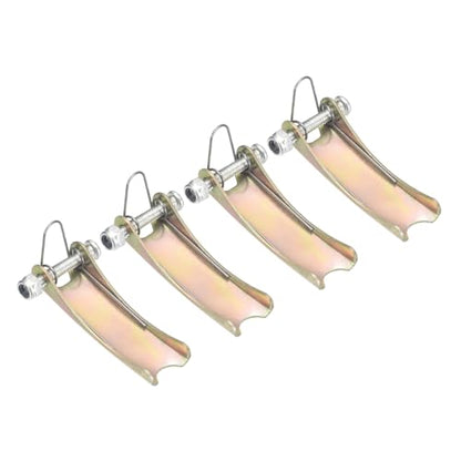 uxcell 2T Hook Safety Latch Kit, 4 Pack Thickened Metal Clevis Slip Hook Replacement Latch for Towing Receiver Hitch Truck Trailer, Color Steel (2.1 Inch / 53mm Length, 0.8mm Thinkness) - size: 2T, 2.1" / 53mm
