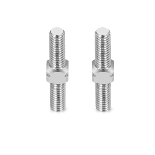 RCHUBAM 2PCS RC Turnbuckles Camber M3 Link Rod for 1/10 TRX-4 Slash 4X4 | 1 Pairs 14mm-50mm Suspension Rod,Alloy Steering Linkage Tie Rods - style: 18mm