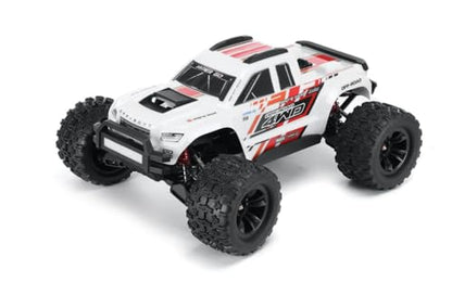 MJX 1/10 Scale 4WD RC Monster Truck, White, 80 km/h High Speed, Brushless Motor, All-Wheel Drive, Remote Control, 14 Years and Up (Battery and Charger not Included)